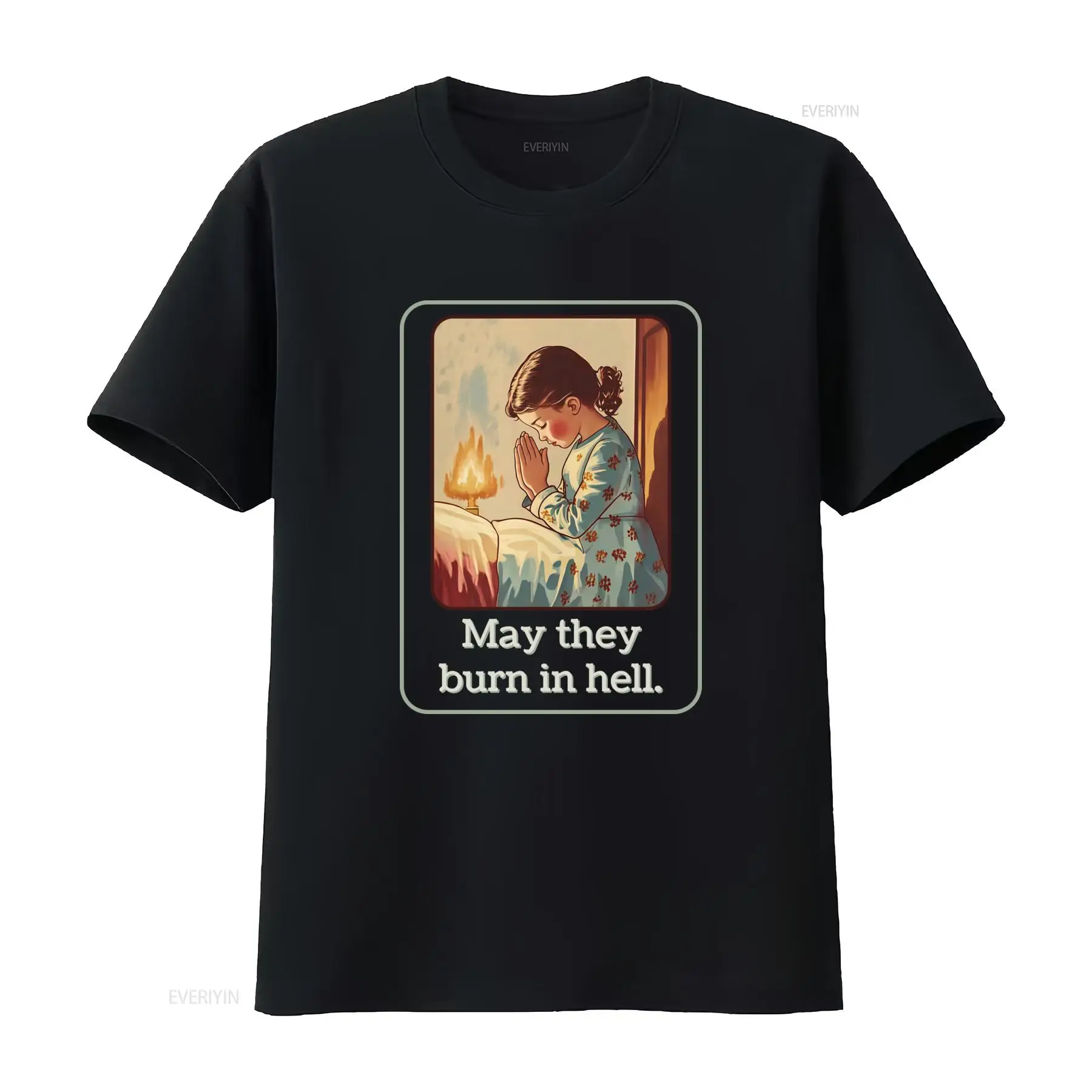 1950S Fashion Men'S - ขอให้พวกเขามีวันนั้นสิ่งที่สุดจะถึงจุดสิ้นสุด ทีเชิ้ตลายตลกย้อนยุค 1950s ธีมคำอธิษฐาน วินเทจ ล้างทำความสะอาดได้
