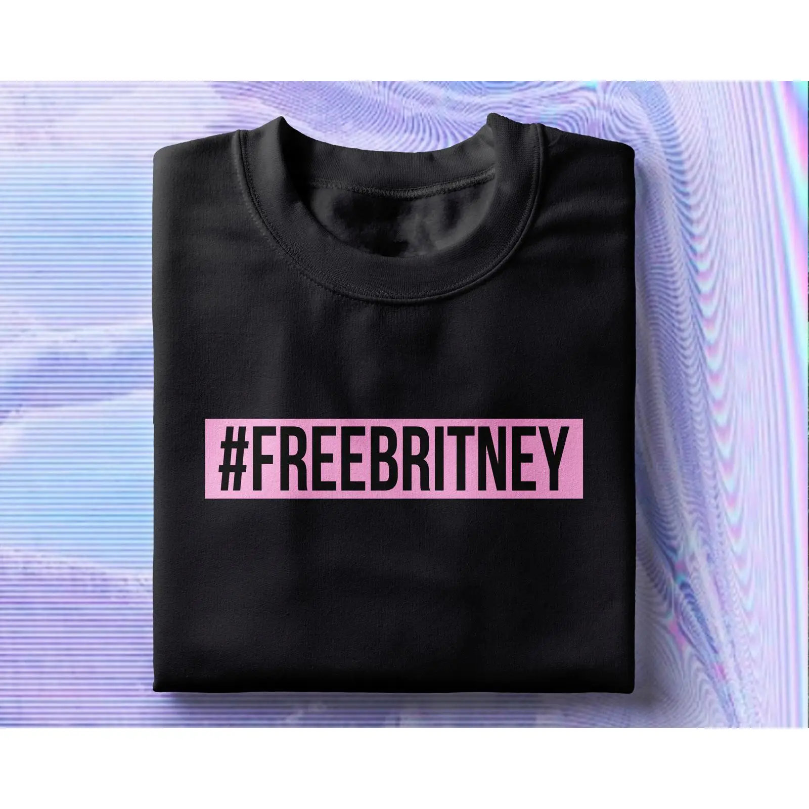 Mens Fashion Hashtags - เสื้อยืด Hashtag FreeBritney ผ้าคอตตอนเนื้อนุ่มสไตล์วินเทจ ซักแล้ว ใส่สบายๆ
