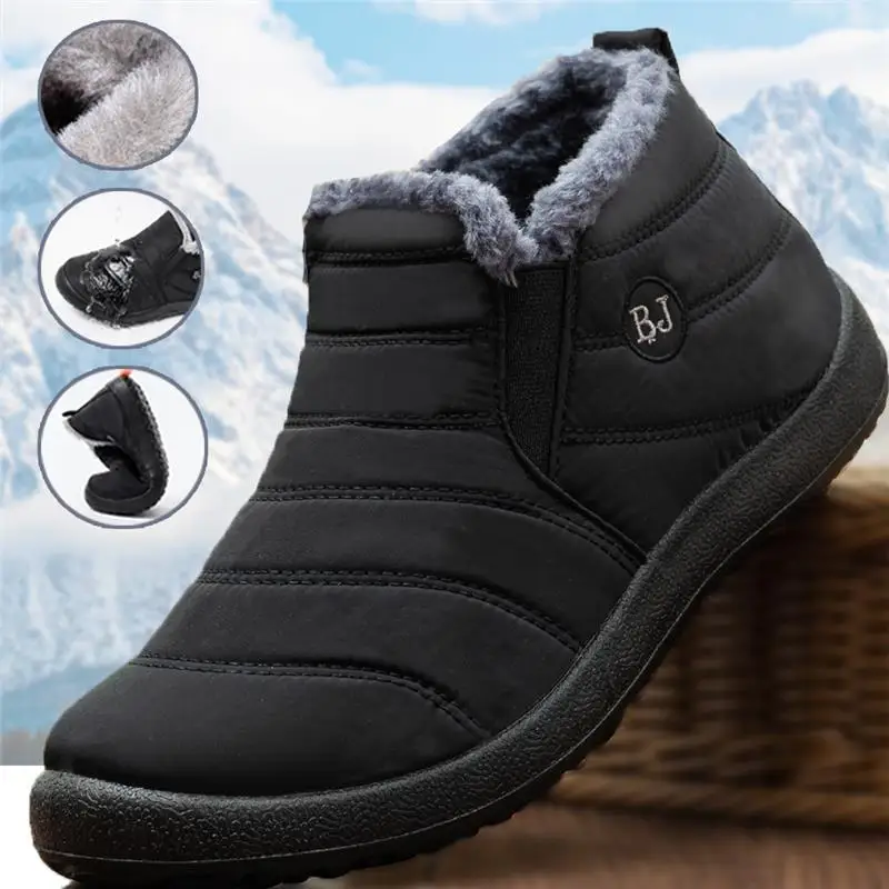 Men'S Fashion Footwear - รองเท้าบูทหิมะแฟชั่นสำหรับผู้ชาย แบบหุ้มข้อ ให้ความอบอุ่นสำหรับฤดูหนาว กันน้ำ ใส่สบาย เหมาะสำหรับกิจกรรมกลางแจ้ง