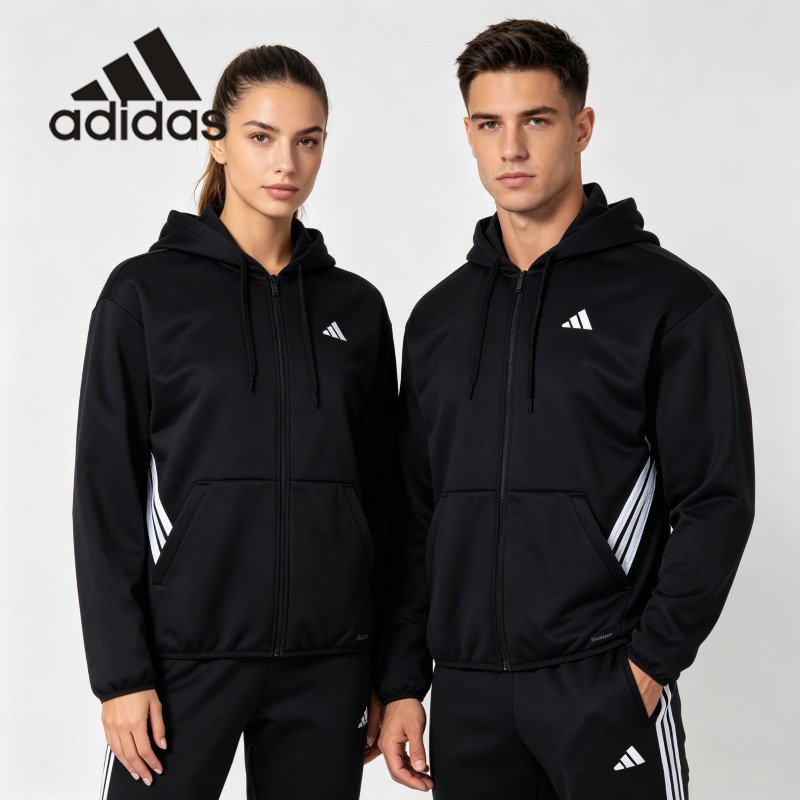 Bomber Jacket Men - อาดิดาส คัลเลอร์ บล็อค บอมเบอร์เสื้อแจ็คเก็ตผ้าทอ สปริง เรโทร