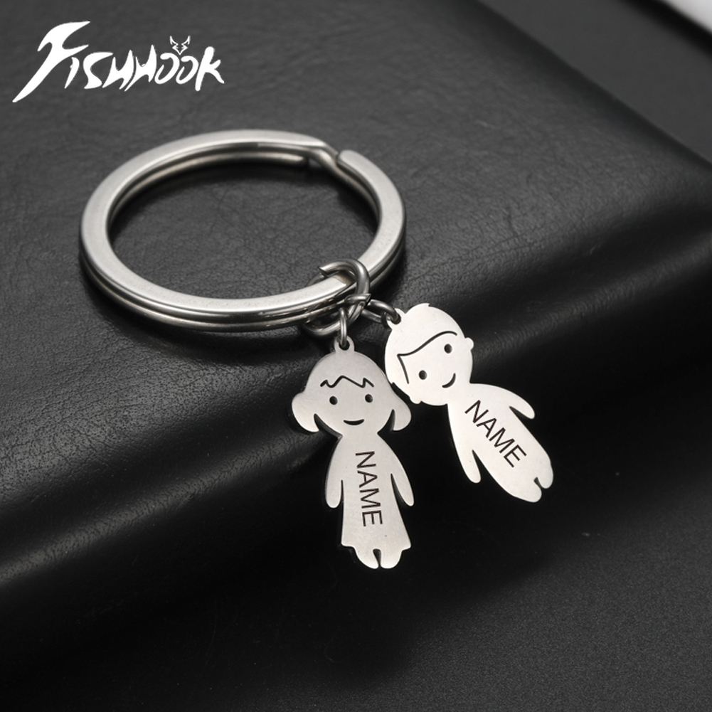 Men'S Fashion Gold Chain - พวงกุญแจส่วนตัว สลักชื่อได้ ของขวัญสำหรับครอบครัว แม่ ผู้หญิง ผู้ชาย