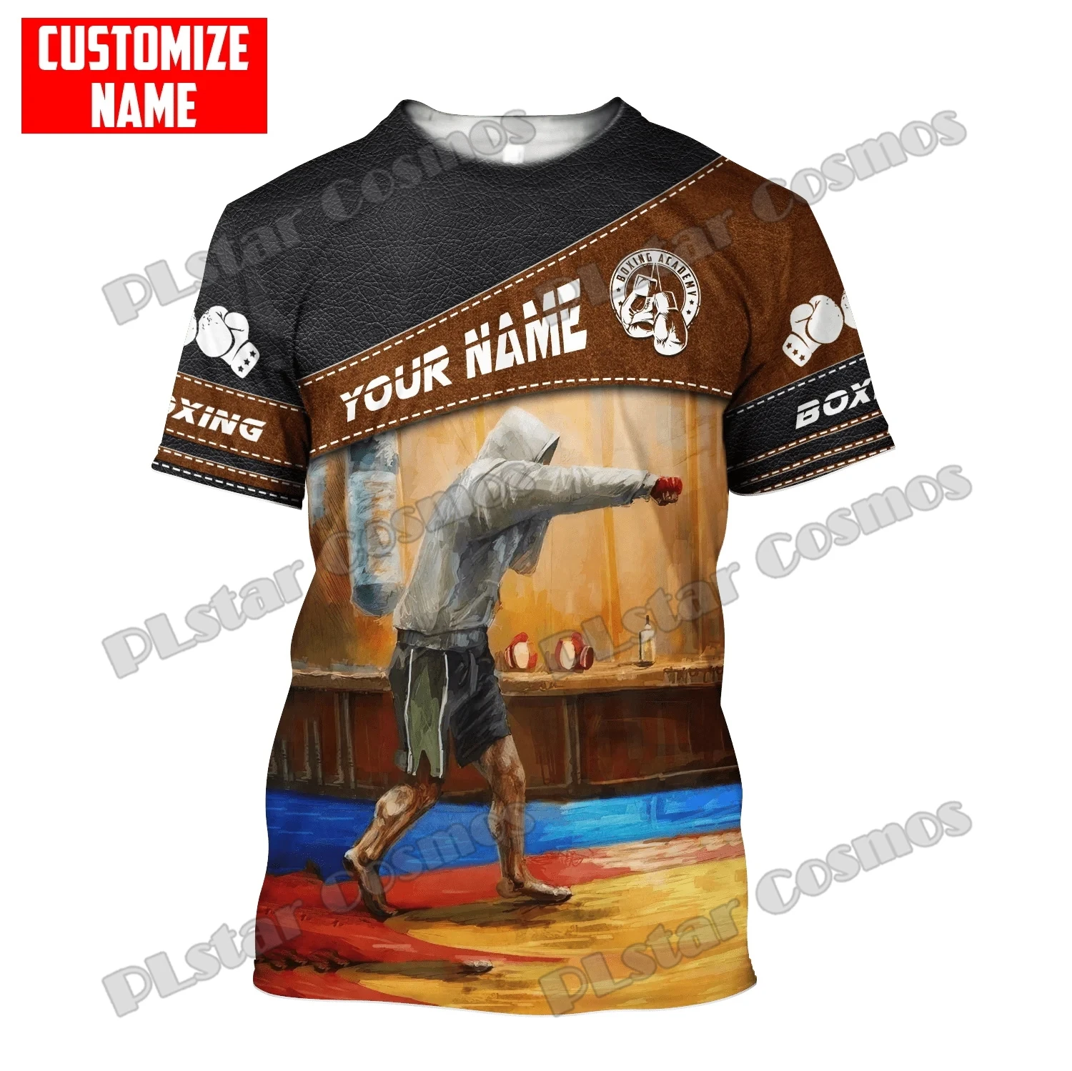 Men'S Fashion Names - PLstar Cosmos ส่วนบุคคลชื่อมวย 3D ทั้งหมดพิมพ์เสื้อยืดแฟชั่นผู้ชายฤดูร้อน Street