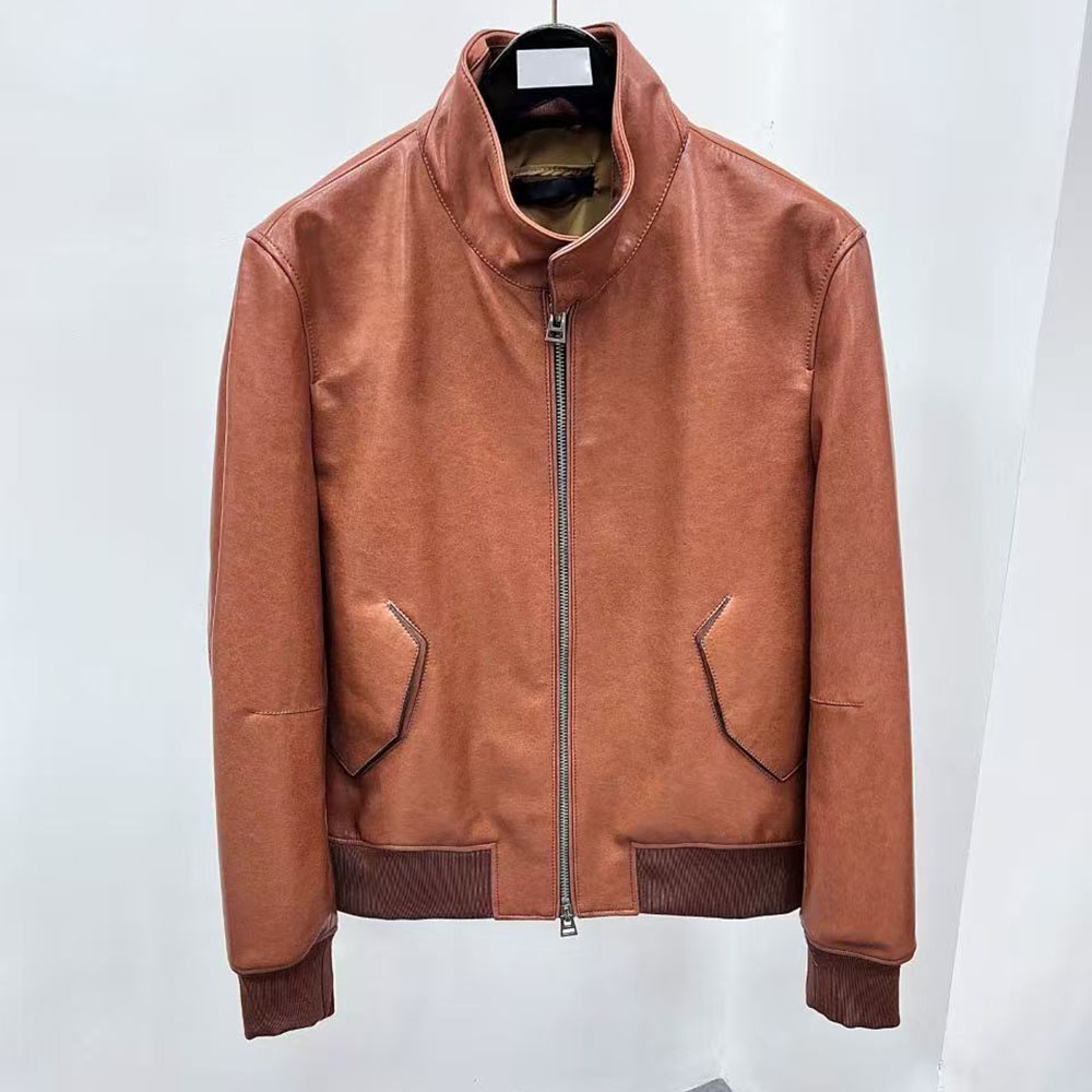 แจ็คเก็ตหนังบอมเบอร์วินเทจคุณภ - Bomber Jacket Men บทวิจารณ์และราคา