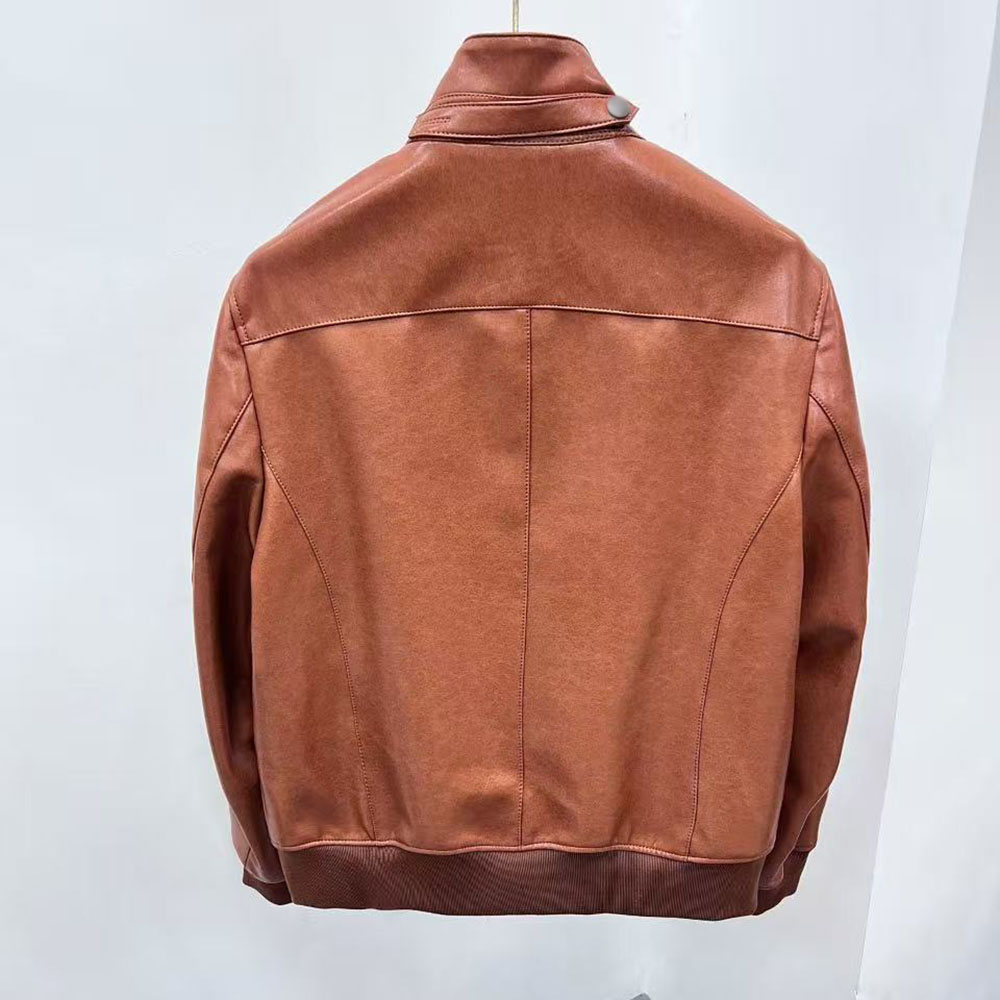 แจ็คเก็ตหนังบอมเบอร์วินเทจคุณภ - Bomber Jacket Men บทวิจารณ์และราคา