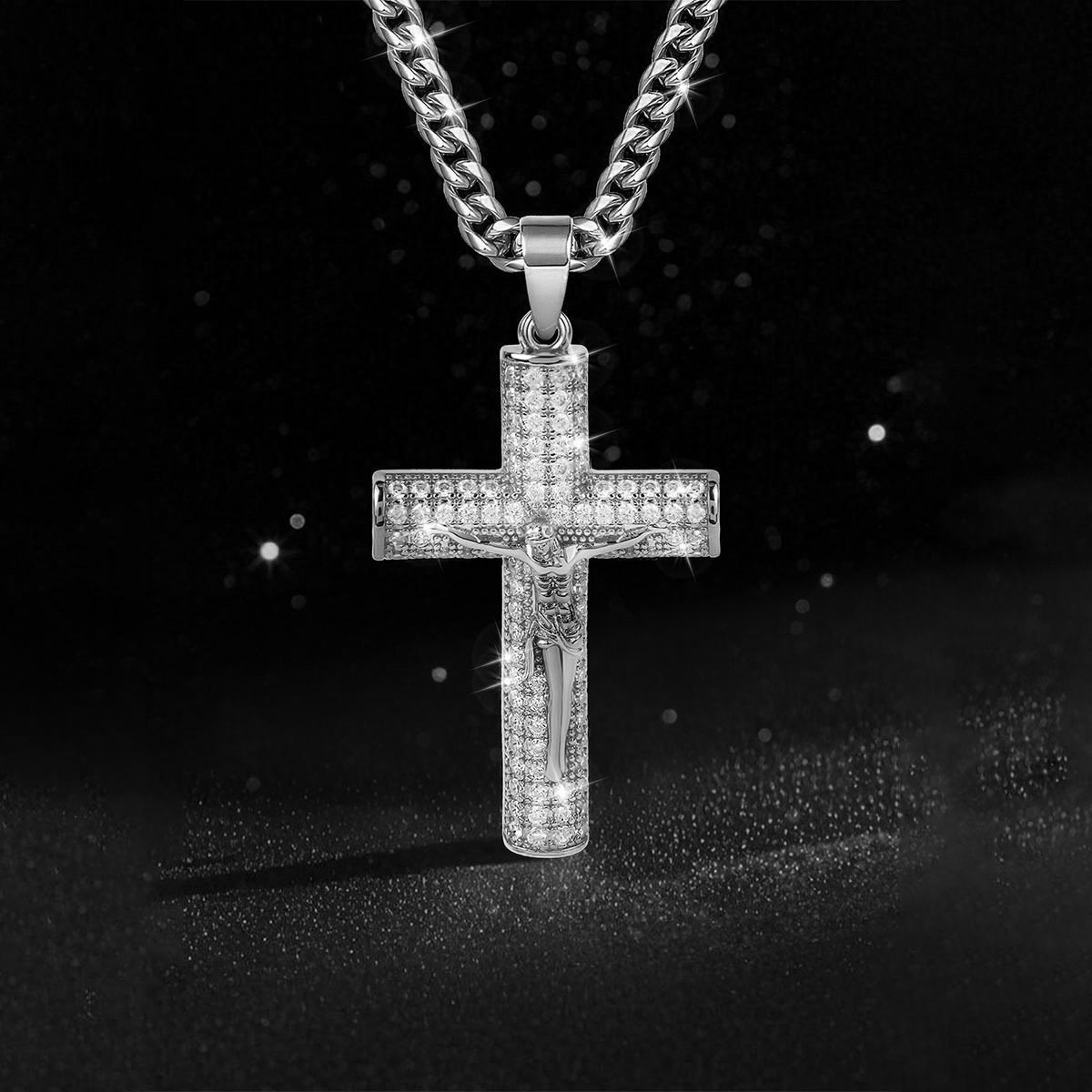 สร้อยคอไม้กางเขนชุบทองสำหรับผู - Men'S Fashion Gold Chain บทวิจารณ์และราคา