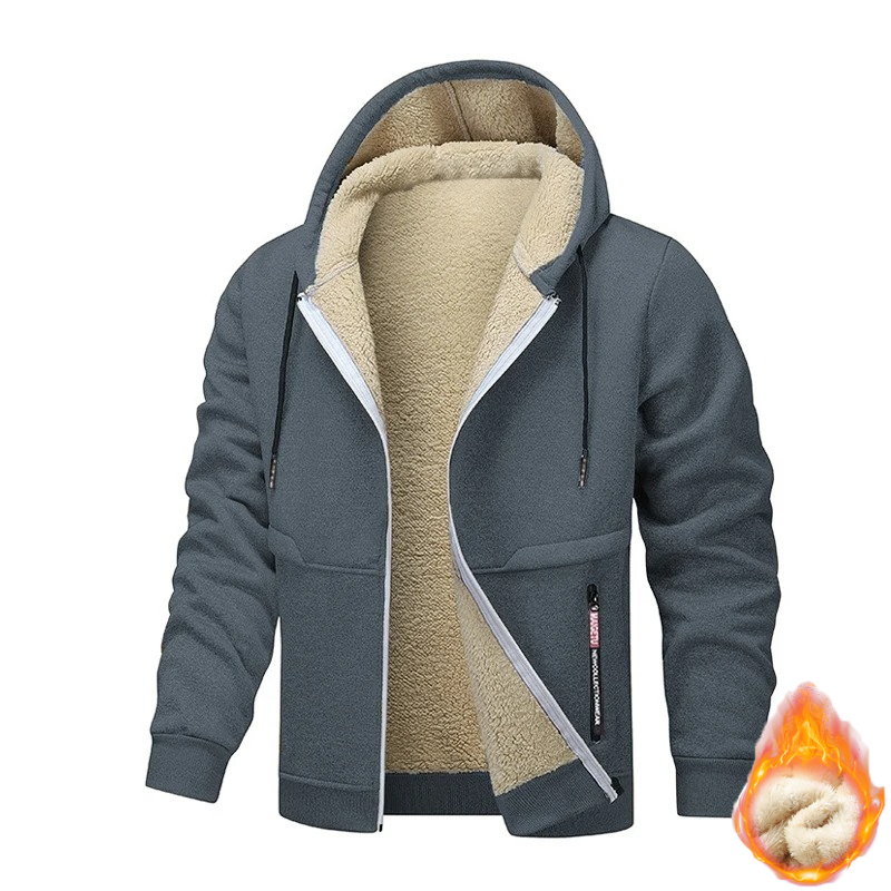 เสื้อฮู้ดลำลองสำหรับผู้ชายลายส - Sherpa Jacket Fleece บทวิจารณ์และราคา