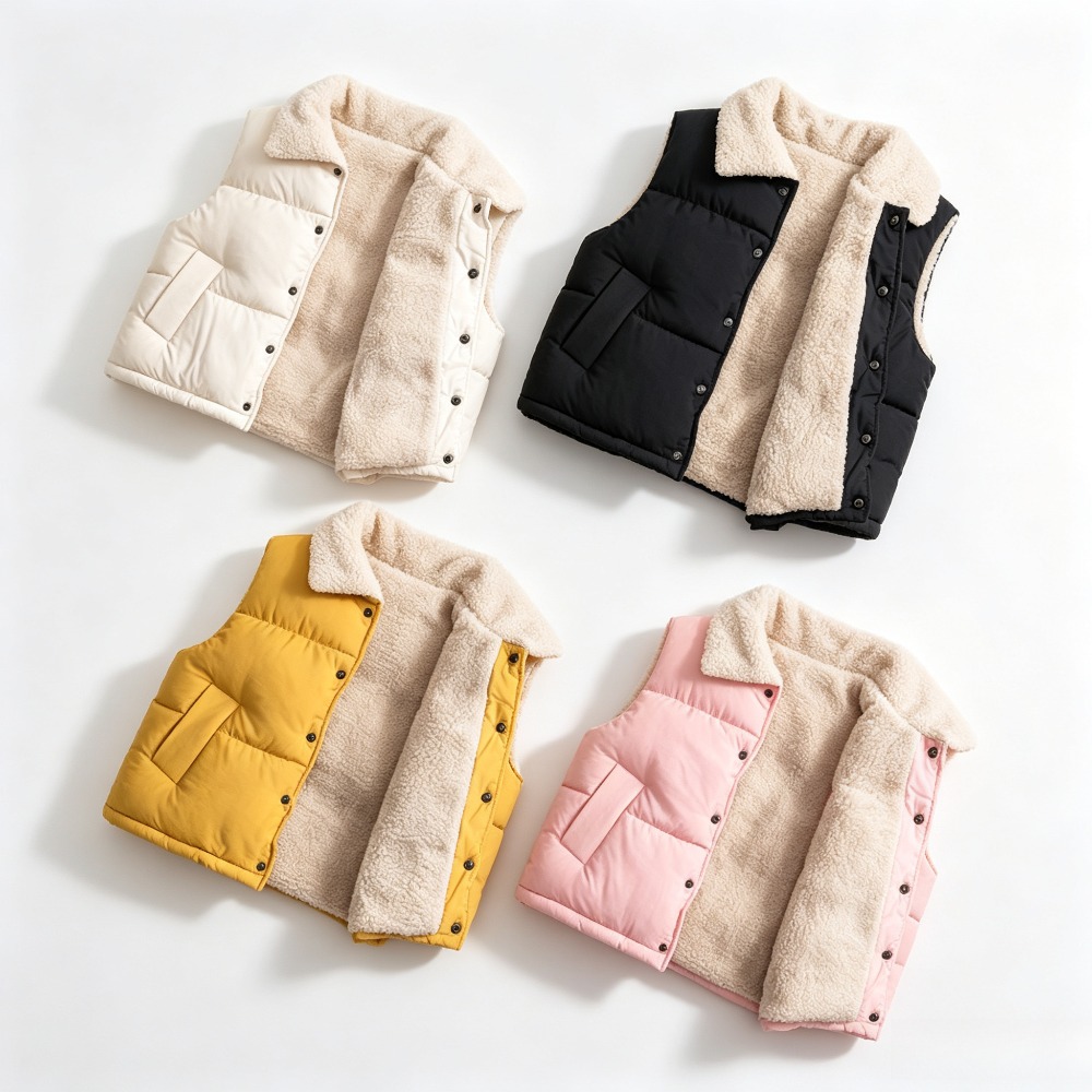เสื้อกั๊กกันหนาวสำหรับเด็ก บุด - Sherpa Jacket Fleece บทวิจารณ์และราคา