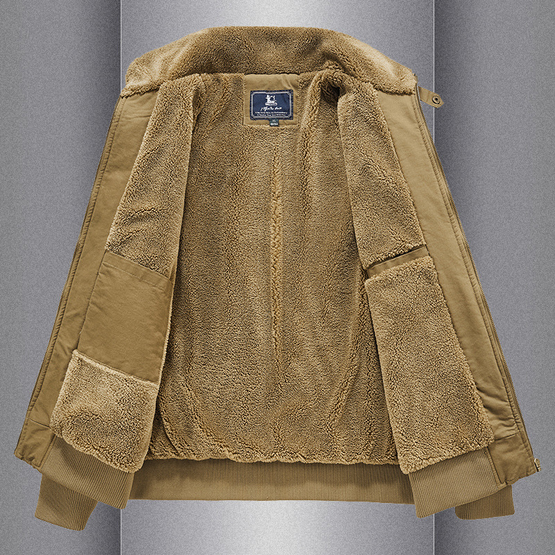 เสื้อแจ็คเก็ตบุผ้าฝ้ายหนา บุด้ - Sherpa Jacket Fleece บทวิจารณ์และราคา