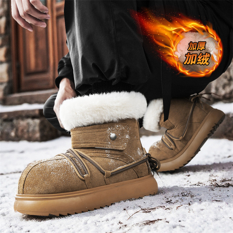 รองเท้าบูทหิมะหนังบุขนสำหรับผู - Men'S Fashion Loafers บทวิจารณ์และราคา