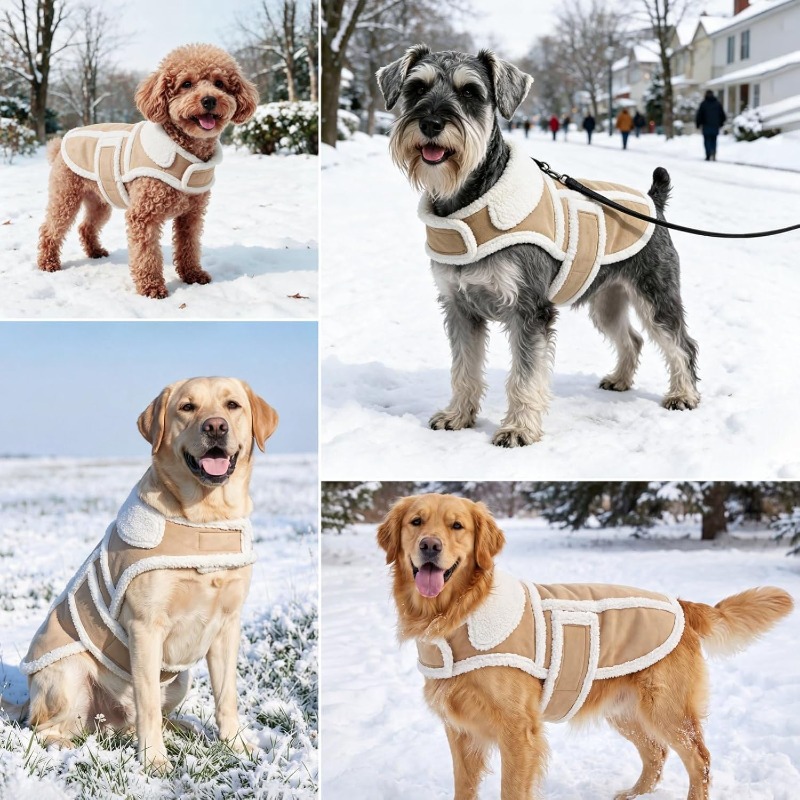 เสื้อโค้ทสุนัขสำหรับฤดูหนาว ขน - Sherpa Jacket Fleece บทวิจารณ์และราคา