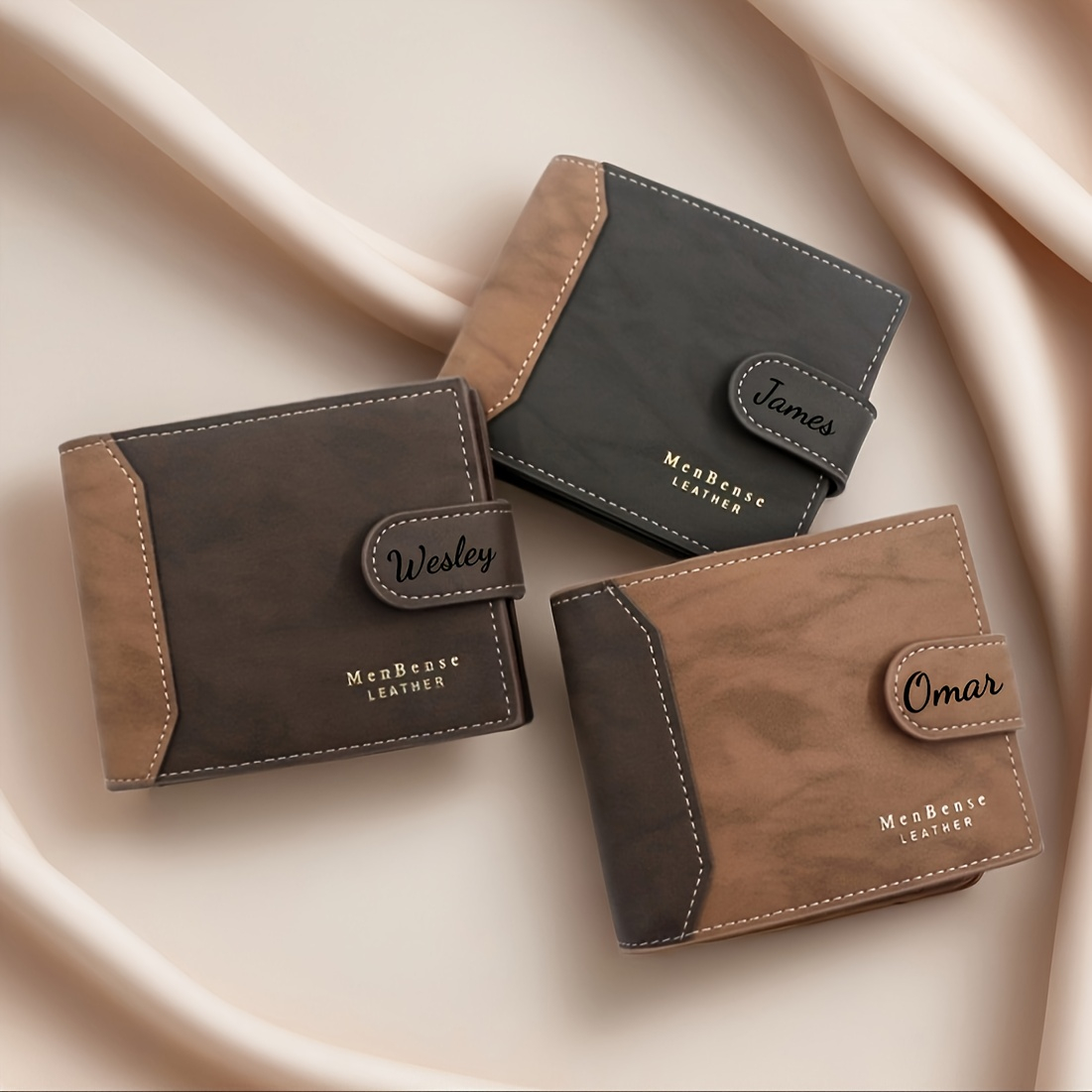 กระเป๋าสตางค์หนังแบบพับสองตอน  - Men'S Fashion Names บทวิจารณ์และราคา