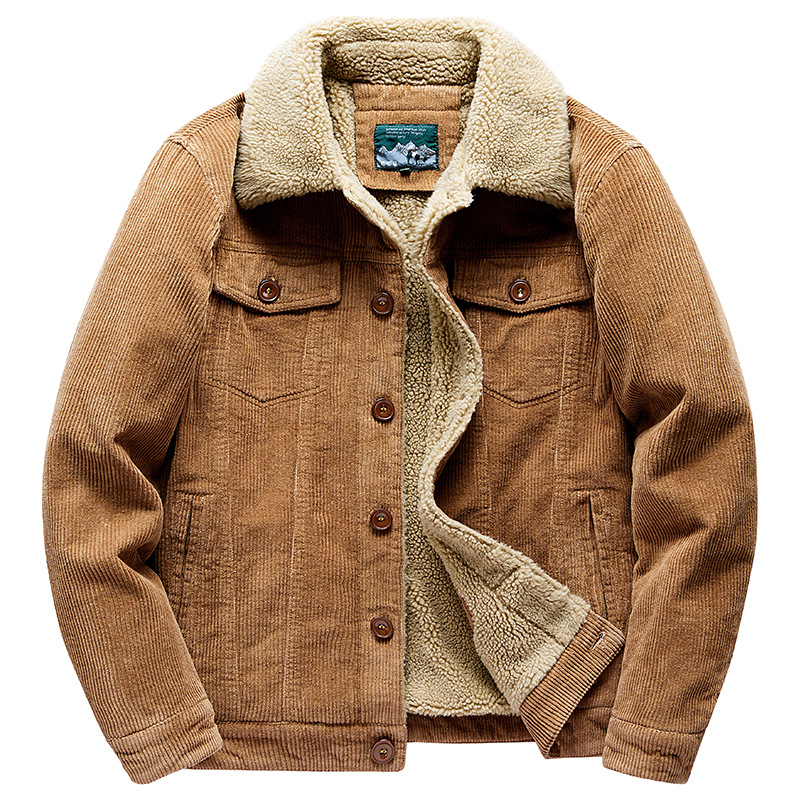 เสื้อแจ็คเก็ตคาร์โก้ผ้าคอร์ดูร - Sherpa Jacket Fleece บทวิจารณ์และราคา