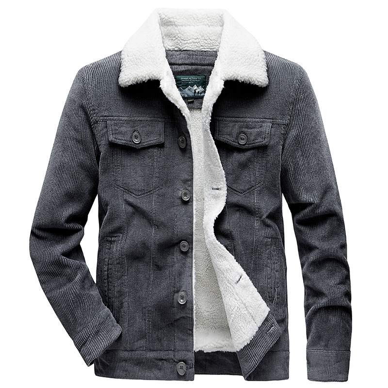เสื้อแจ็คเก็ตคาร์โก้ผ้าคอร์ดูร - Sherpa Jacket Fleece บทวิจารณ์และราคา