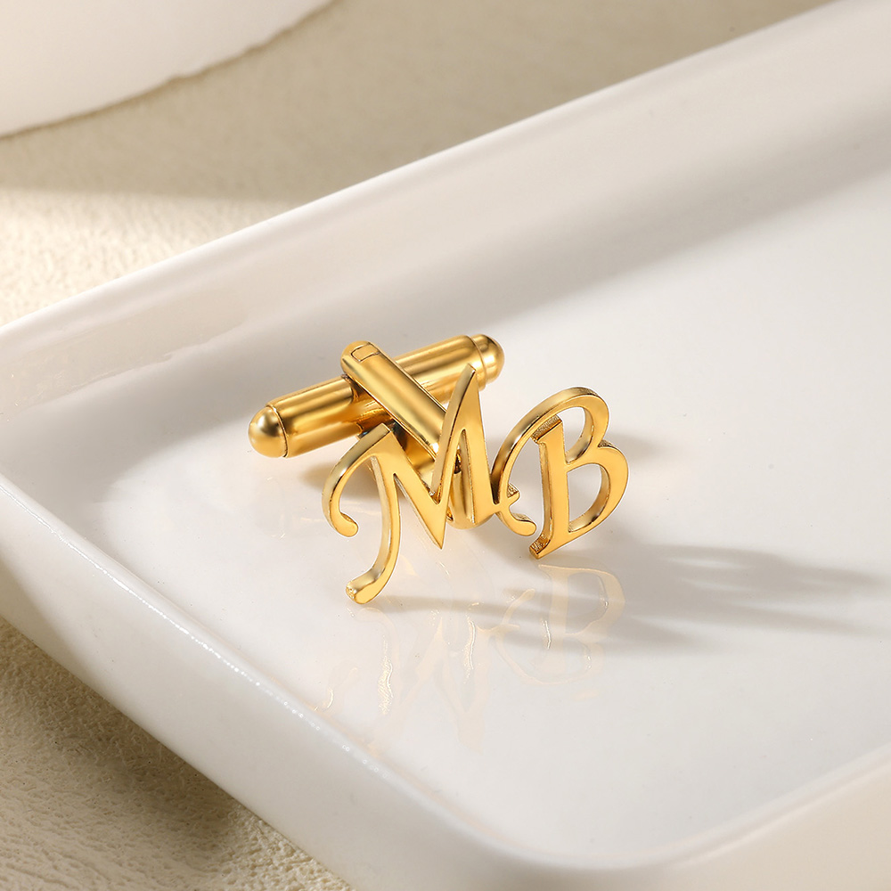 ที่กําหนดเองจดหมายเริ่มต้น Cuf - Men'S Fashion Gold Chain บทวิจารณ์และราคา
