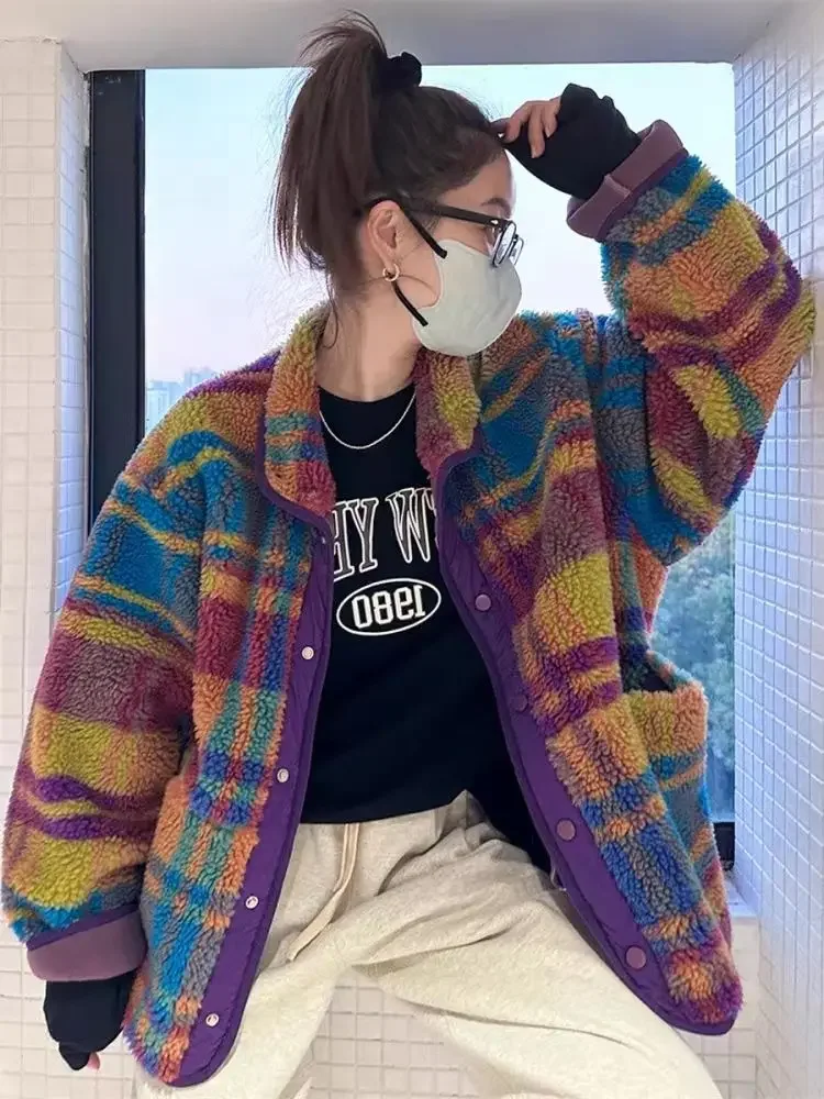 ผู้หญิงเสื้อ Polar ขนแกะลายสก๊ - Sherpa Jacket Fleece บทวิจารณ์และราคา