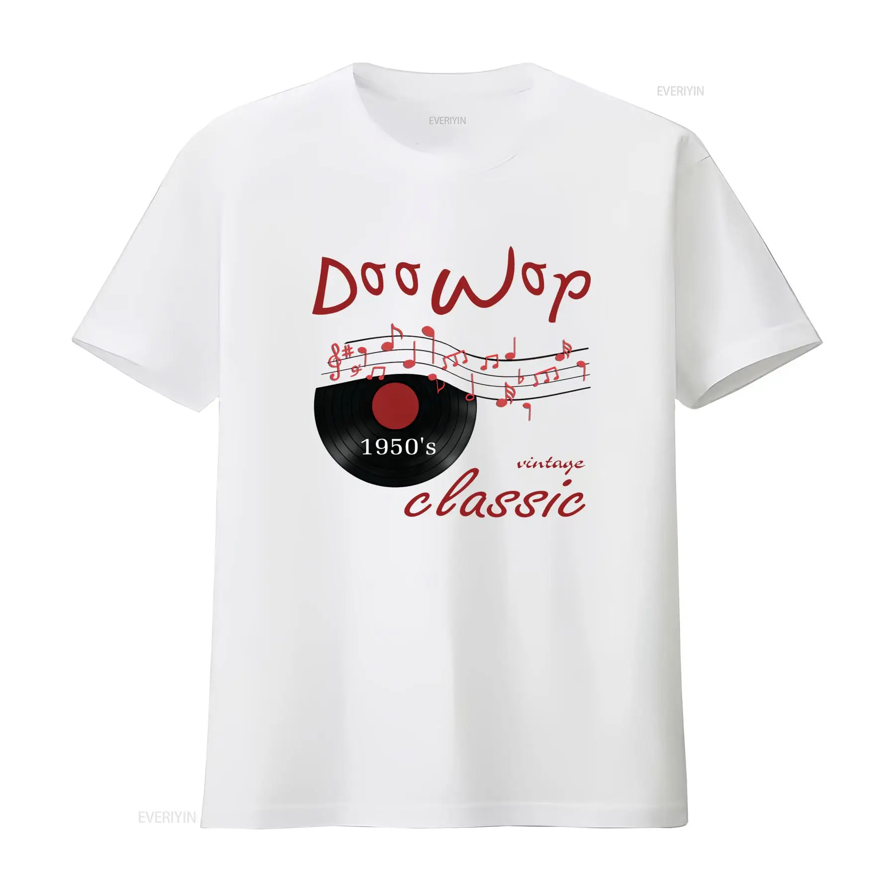 เสื้อยืดลายกราฟิก Doo Wop สไตล - 1950S Fashion Men'S บทวิจารณ์และราคา