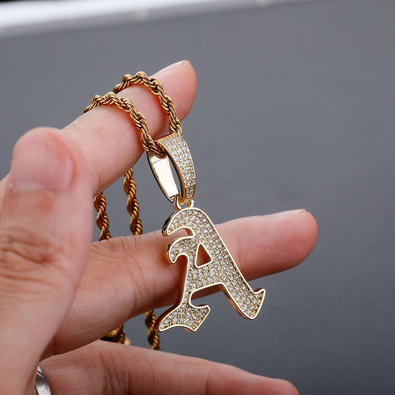 จิงโจ้ใหม่A-Zตัวอักษรจี้สร้อยค - Men'S Fashion Names บทวิจารณ์และราคา