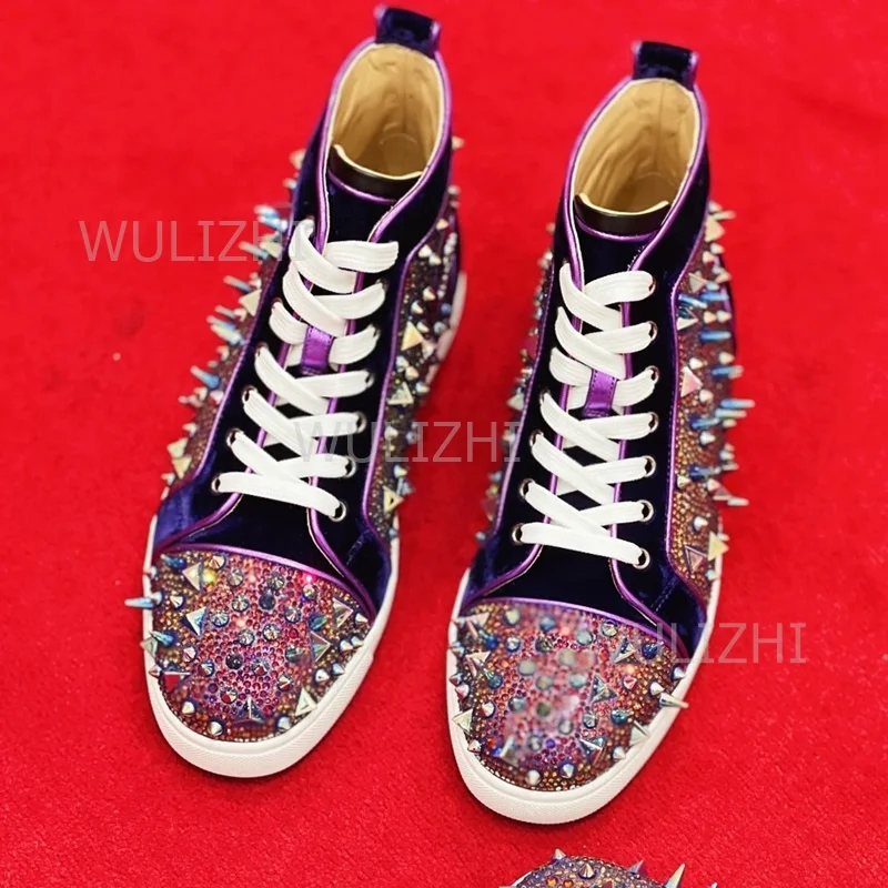 รองเท้าผ้าใบผู้ชายสีม่วงเข้มปร - Men'S Fashion Loafers บทวิจารณ์และราคา