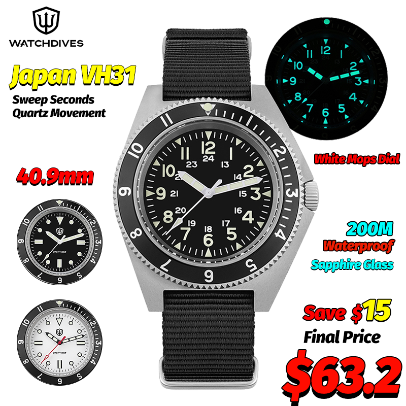 นาฬิกาควอตซ์ Watchdives รุ่น W - Men'S Fashion Box บทวิจารณ์และราคา