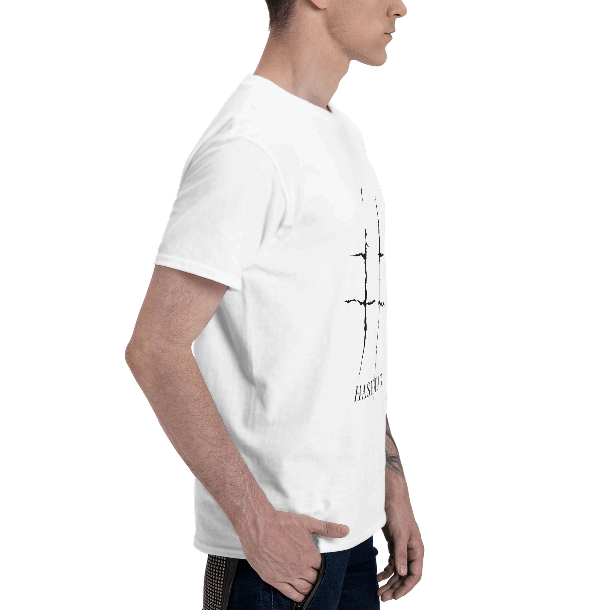 เสื้อยืดผู้ชายลายพิมพ์แฮชแท็กค - Mens Fashion Hashtags บทวิจารณ์และราคา