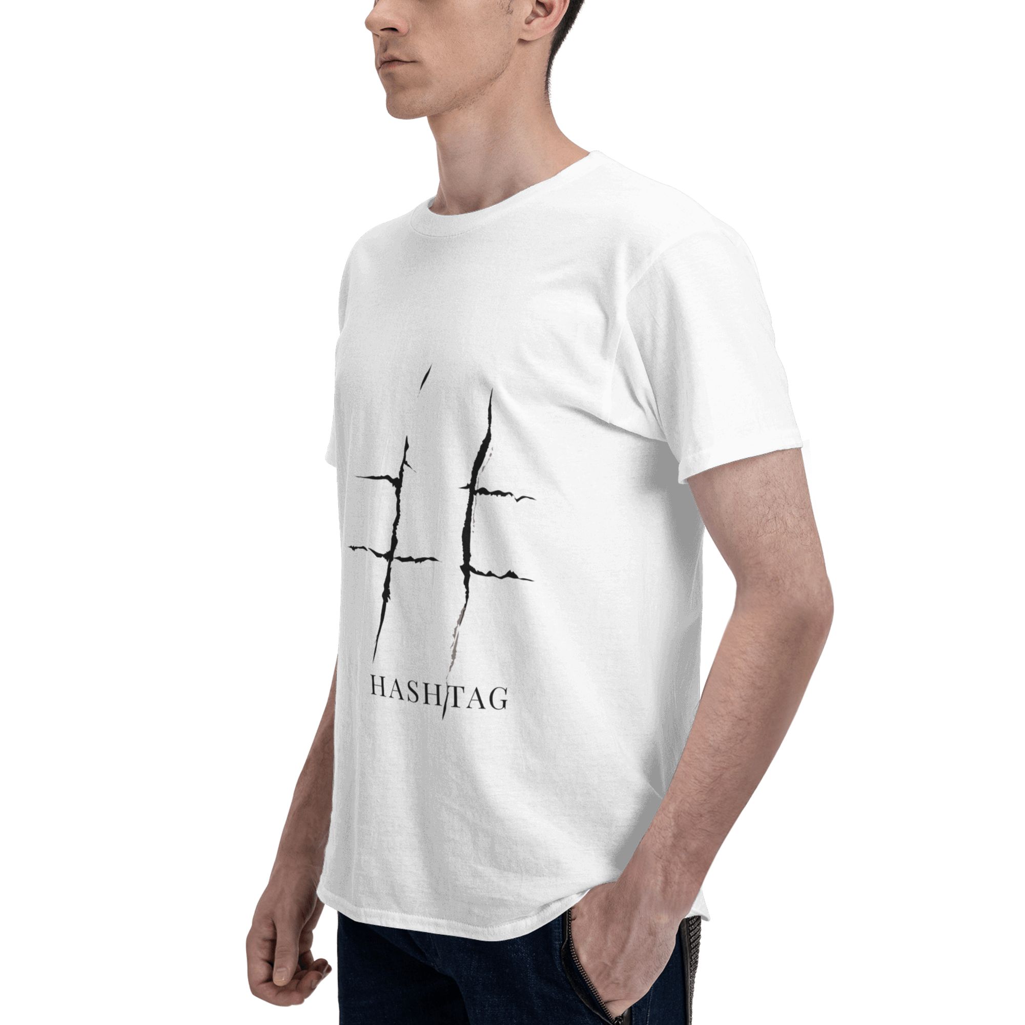 เสื้อยืดผู้ชายลายพิมพ์แฮชแท็กค - Mens Fashion Hashtags บทวิจารณ์และราคา