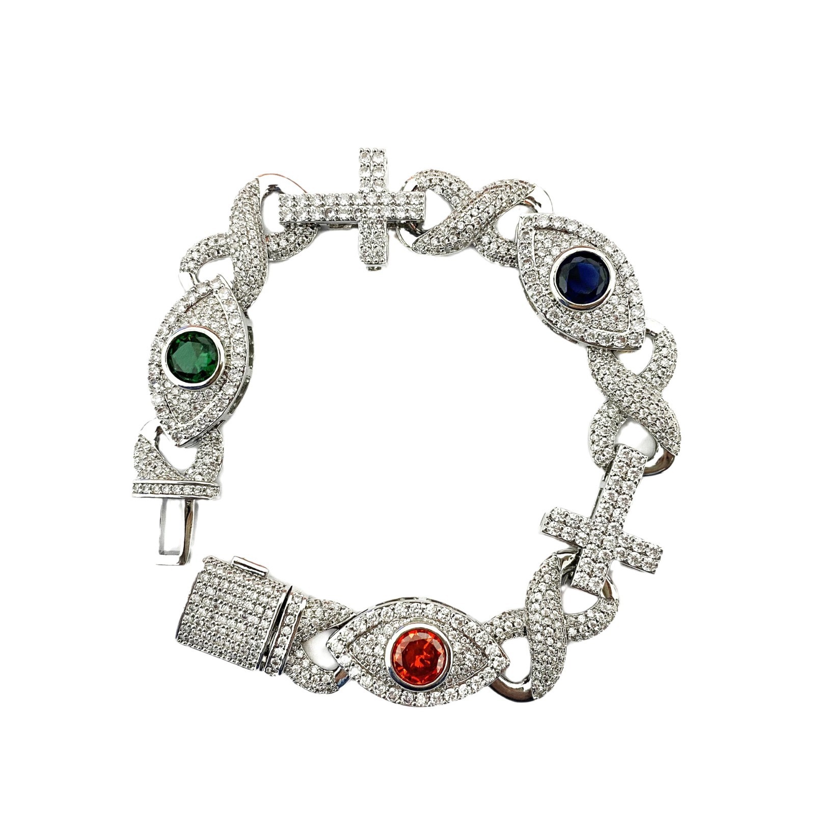 สร้อยข้อมือ Icedminer New Eye  - Men'S Fashion Gold Chain บทวิจารณ์และราคา