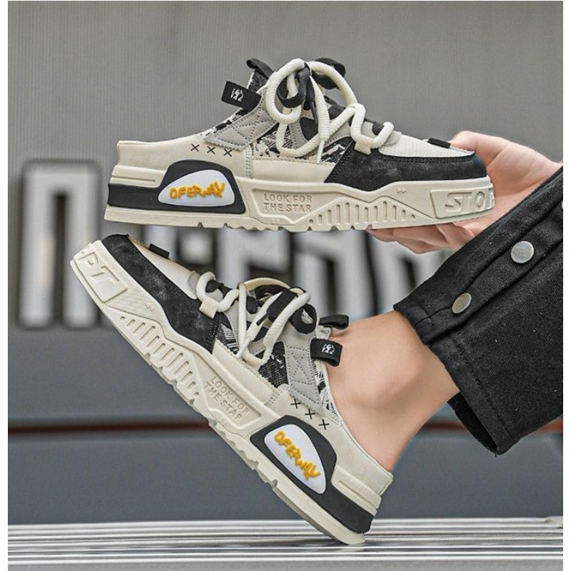 รองเท้าลำลองผู้ชายแบบสวมครึ่งเ - Men'S Fashion Loafers บทวิจารณ์และราคา
