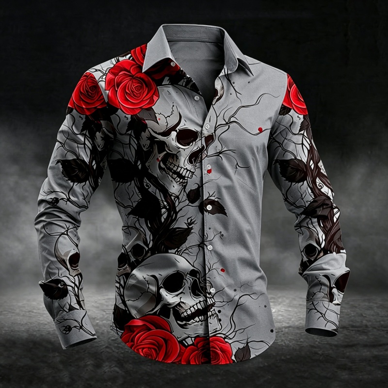 เสื้อเชิ้ตผู้ชายสไตล์วินเทจลาย - Men'S Fashion Night Out บทวิจารณ์และราคา